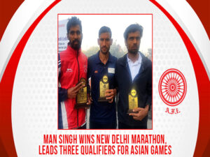 man singh wins new delhi marathon leads three qualifiers for asian games