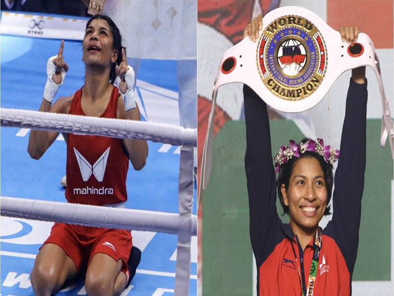 nikhat zareen lovlina borgohain win gold at 2023 women s world boxing championships