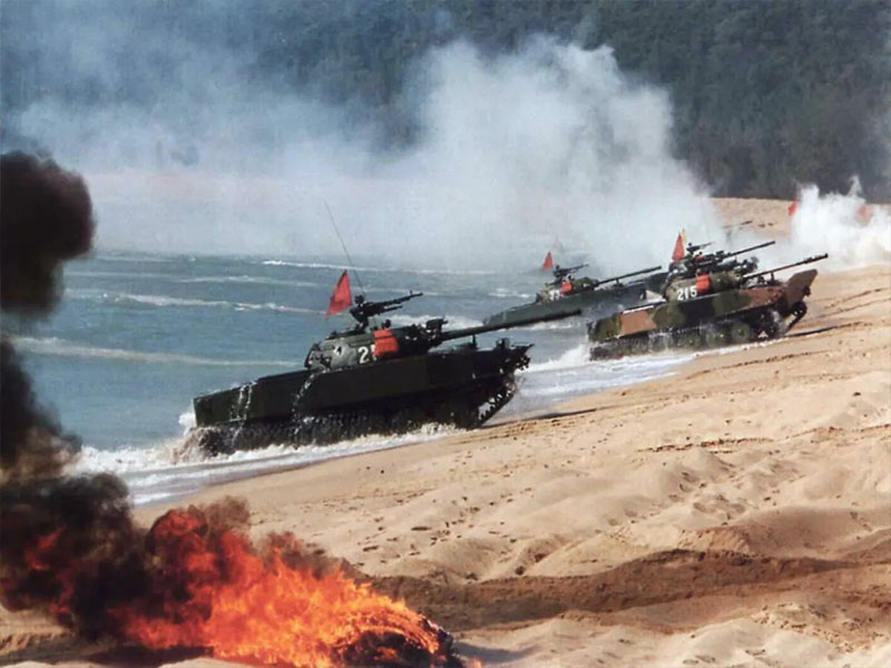 China military drills as intense