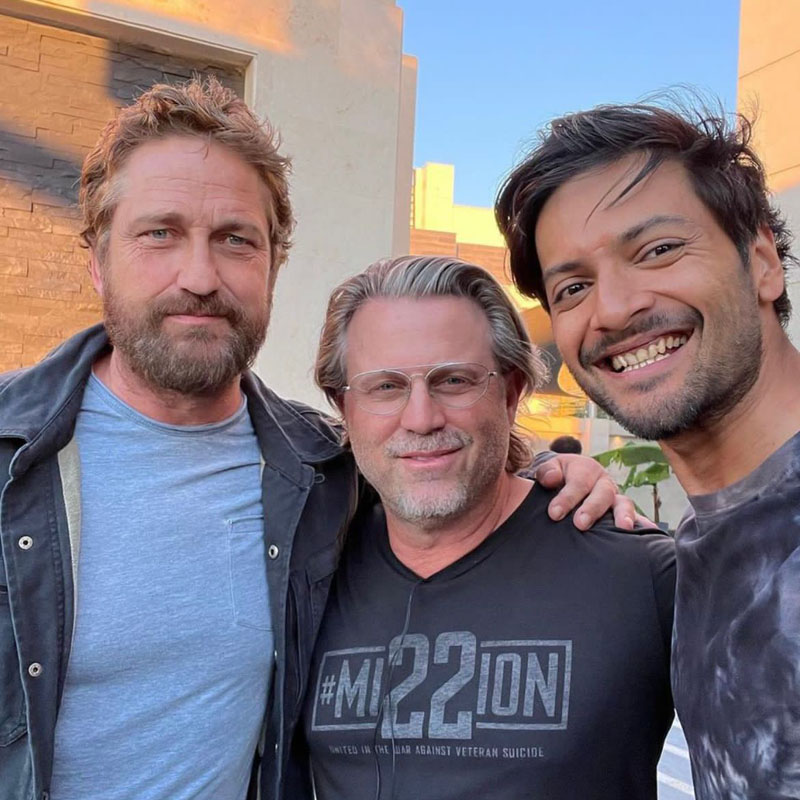 Ali Fazal and Gerard Butler