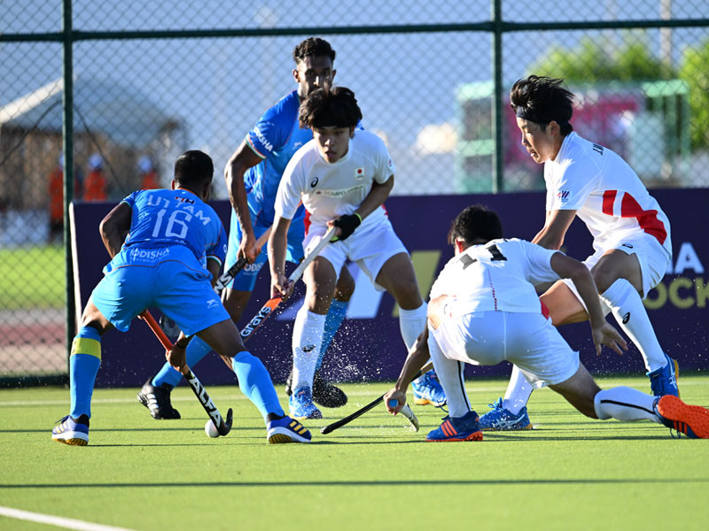 Indian Junior Mens Hockey Team register a comfortable 3 1 win against Japan