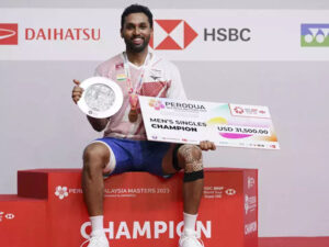 hs prannoy clinches bwf world tour title at malaysia masters