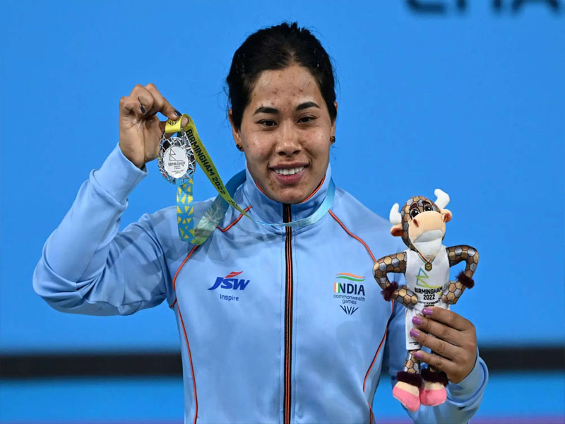 indian weightlifter bindyarani devi wins silver at asian championships