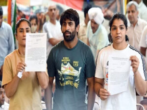 wrestlers to write to bjp women mps protest into fourth week