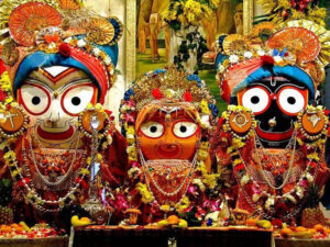 Jagannath Balaram and Subhadra idols at Puri jagannath Temple