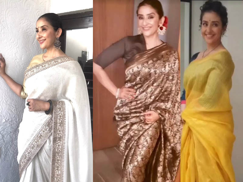 Manisha Koirala flaunts her effortlessly gorgeous sarees and her love for Indian attire