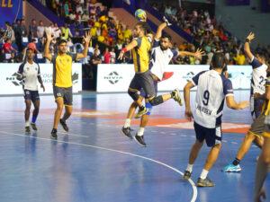 Premier Handball League Rajasthan Patriots take on Garvit Gujarat