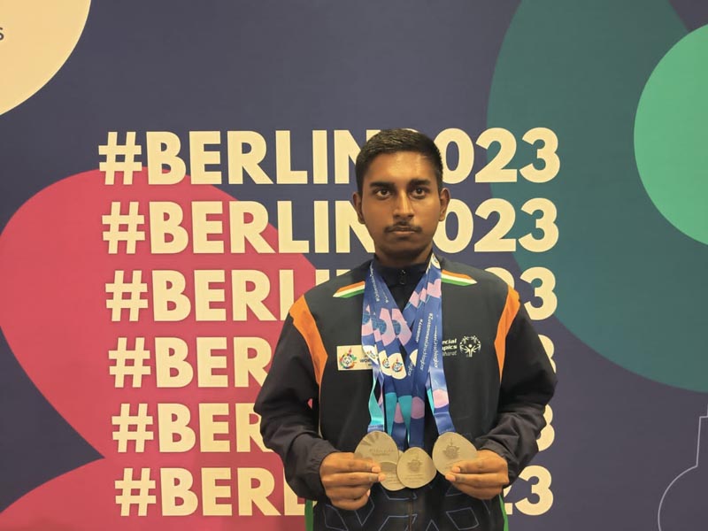 T Vishal won 4 Silver Medals