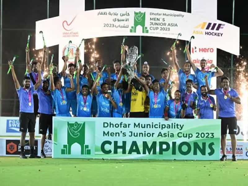 india beat pakistan 2 1 to lift mens junior asia cup 2023