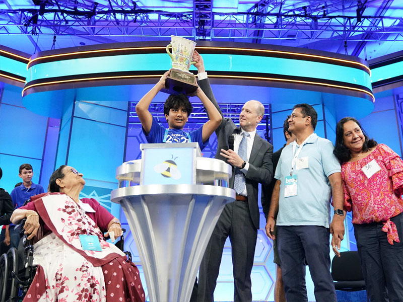 indian origin teen dev shah wins spelling bee 2023