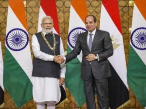 pm modi conferred egypt s highest civilian honour order of the nile