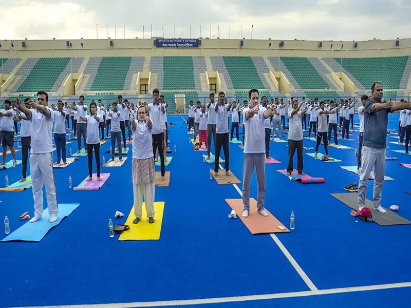 yoga helps us to manage stress keeps our mind and body fit indian hockey players