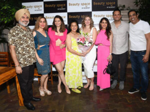 Vindu Dara Singh and Dina Umarova launch Beauty Space by Bluesky