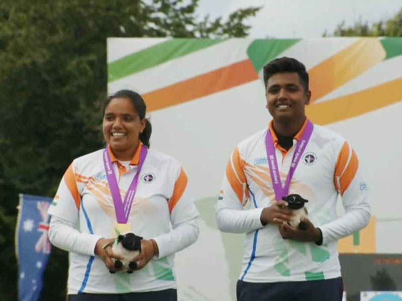 world archery youth cships avneet kaur and priyansh win compound under 21 mixed event gold