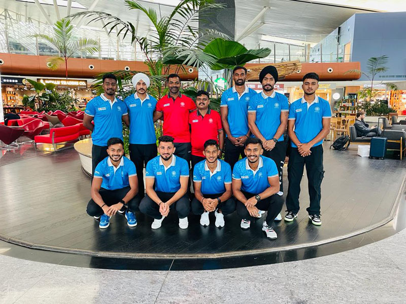 Indian Mens Hockey Team leaves for Mens Asian Hockey 5s World Cup Qualifier