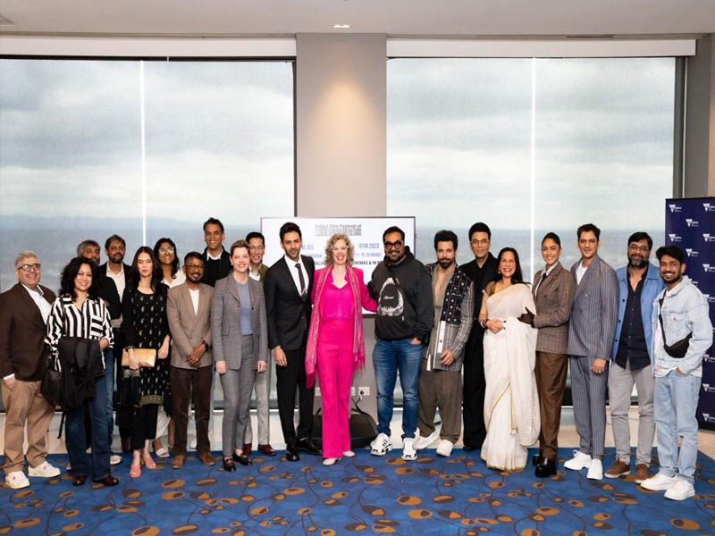 Karan Johar Kartik Aaryan Mrunal Thakur and Vijay Varma Inaugurate the 14th Indian Film Festival of Melbourne