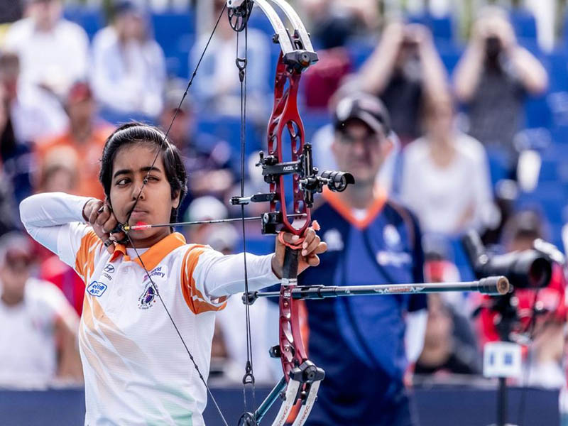 aditi swami create history win gold medal at world archery championships