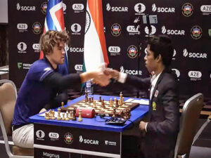 fide world cup final first game between praggnanandhaa and magnus carlsen ends in draw