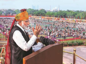 independence day 2023 pm modi hoists the tricolour at the red fort