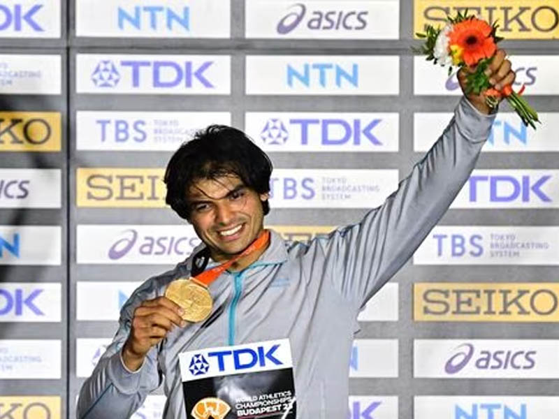 neeraj chopra becomes first indian to win gold at world athletics championships