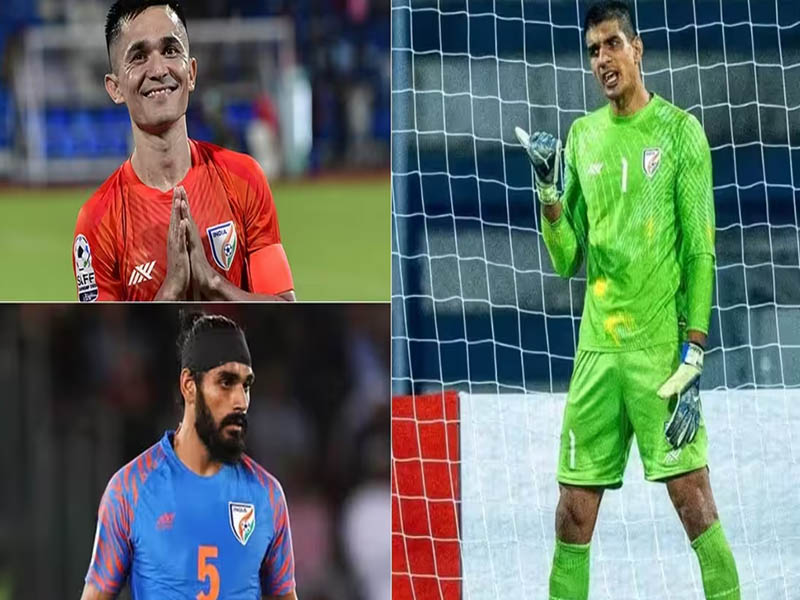 sunil chhetri sandesh jhingan gurpreet singh sandhu named in indian football team for asian games