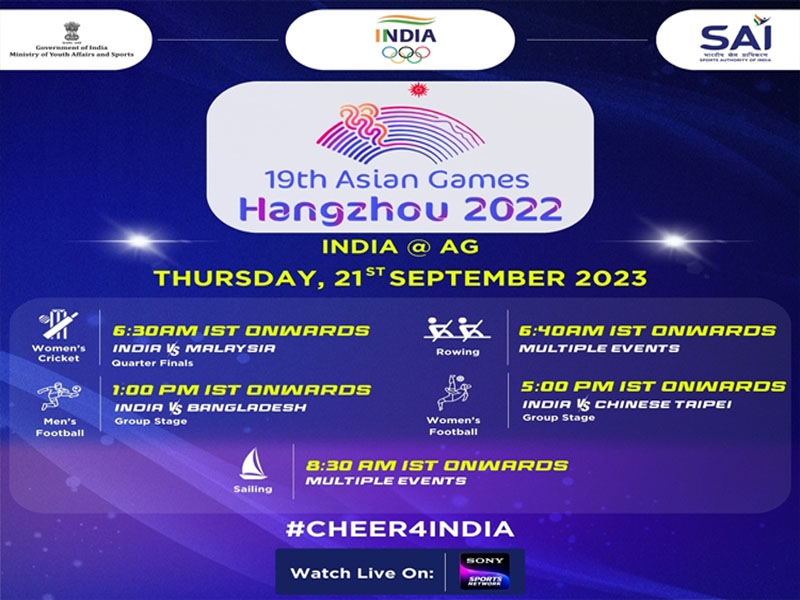 Asian Games Indian athelets in action 21 september 2023