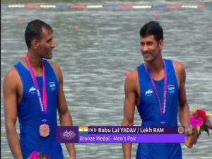 Babu Lal Yadav Lekh Ram Win Bronze Medal in Mens Coxless Pair Rowing Event at Asian Games 2023