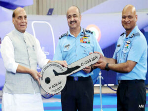 IAF inducts first c 295 transport aircraft into indian air force