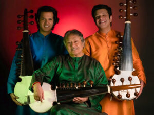 Ustad Amjad Ali Khan Takes the stage alongside his sons for a special concert