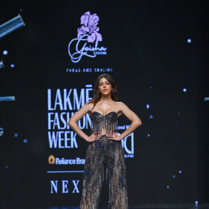 Alaya F turned showstopper for Paras Shalini led Geisha Designs Profusion at Lakme Fashion Week 2023