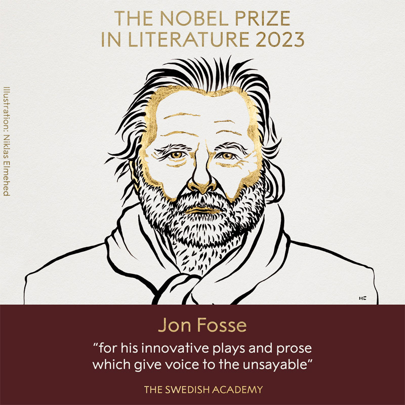 nobel in literature 2023 awarded to norwegian author jon fosse