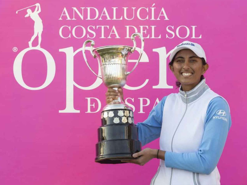 Aditi Ashok wins 2023 Andalucia Costa Del Sol Open de Espana