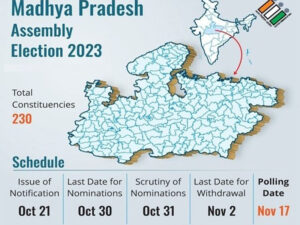 voting on all 230 seats in madhya pradesh in a single phase on november 17