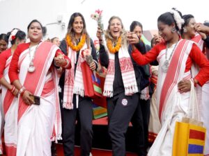 Chile Womens Hockey Team arrive in Ranchi