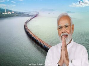 PM Modi inaugurate Indias longest sea bridge Atal Setu