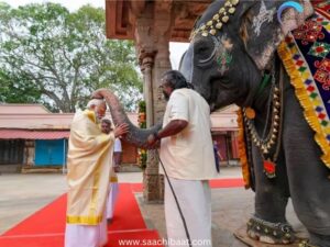 PM Modi on Saturday visited Sri Ramanathaswamy temple