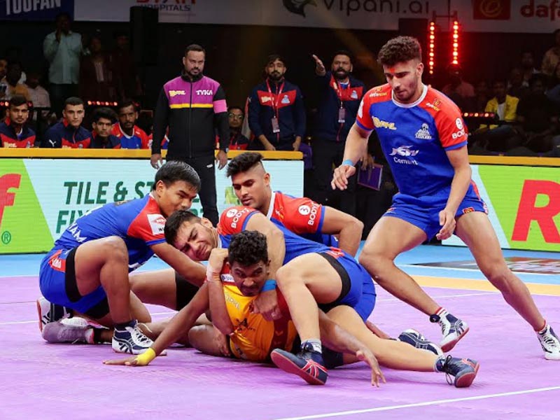 Stellar defence helps Haryana Steelers seal 37 30 win over Telugu Titans