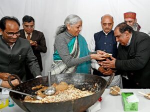 finance minister sitharaman marks final stage of budget preparation with traditional halwa ceremony