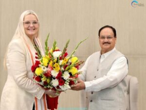 BJP President J P Nadda meets Norwegian