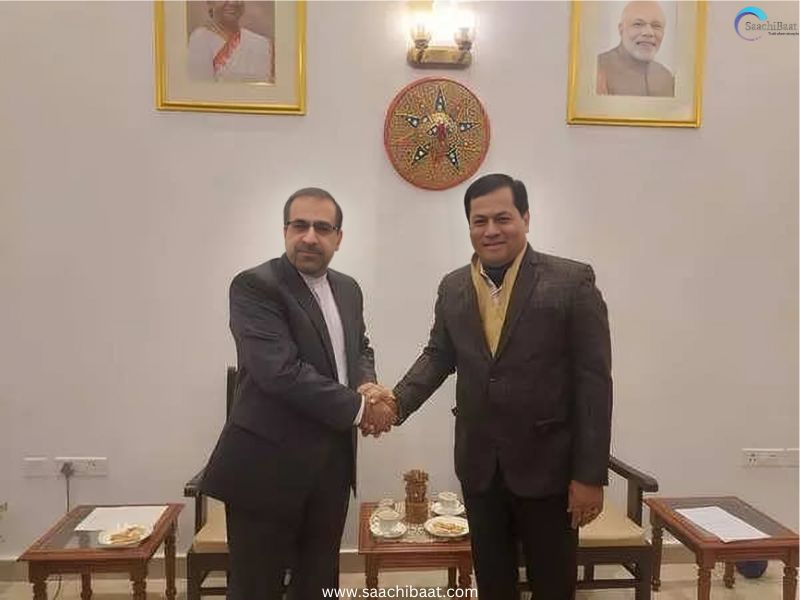 Iran's Ambassador to India Iraj Elahi, Union Minister of Ports