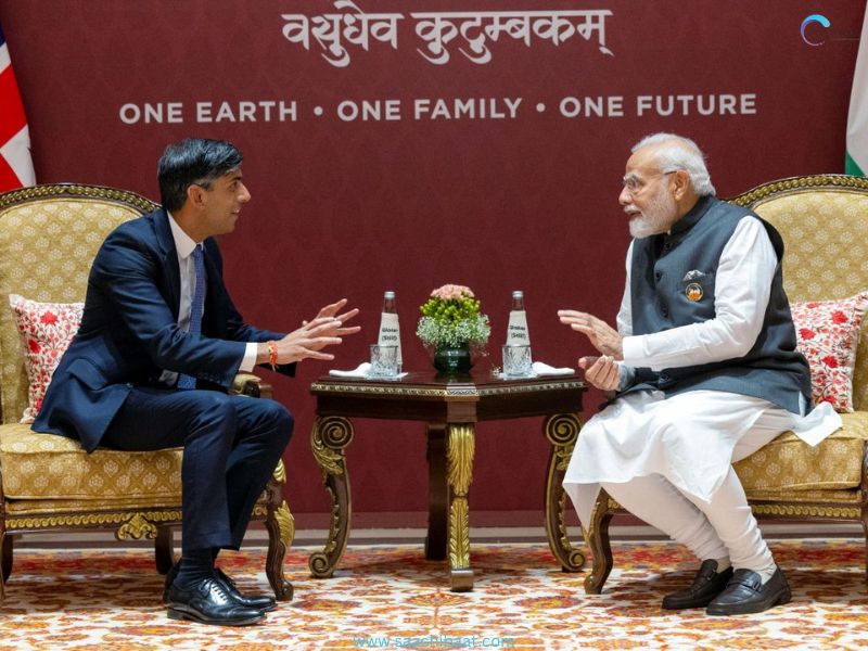 PM Modi held a conversation with his British counterpart Rishi Sunak