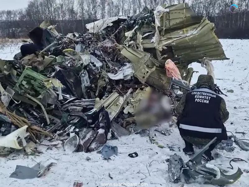 Russia said one of its Ilyushin Il 76 military cargo planes crashed