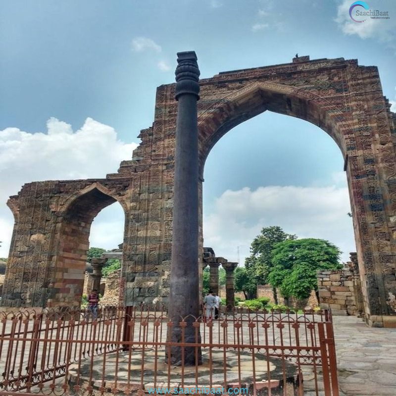 The iron pillar of Delhi