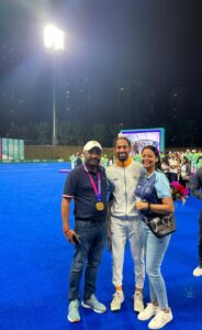 Hardik with parents