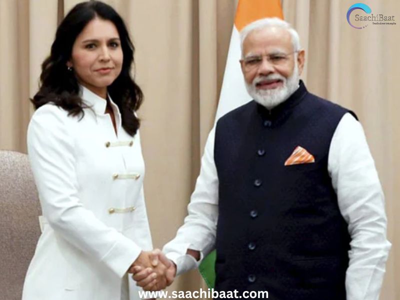 Tulsi Gabbard with Pm Modi