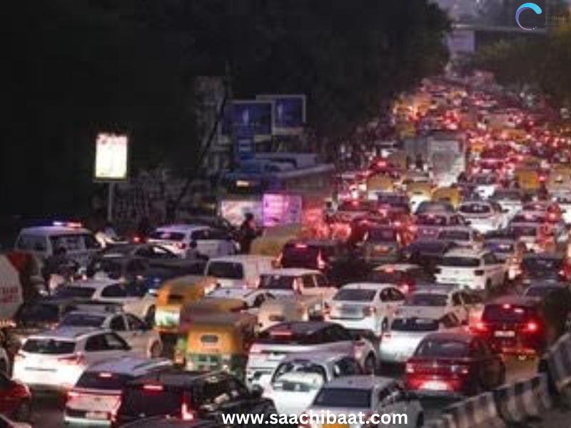 Delhi Chokes in Diwali Rush