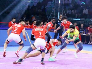 ShadlouiтАЩs all-round performance and Super Sub HimanshuтАЩs Super 10 guides Gujarat Giants to crucial victory against Patna Pirates 8 Shadloui