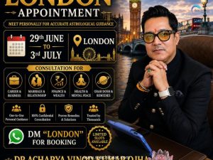 Ace Astrologer Acharya Vinod Kumar Goes International: London Awaits His Astrological Readings from June 29 5 Acharya Vinod