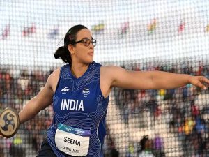 Seema Kaliramna wins discus throw bronze at Commonwealth Games 8 Seema Kaliramna wins discus throw bronze at Commonwealth Games