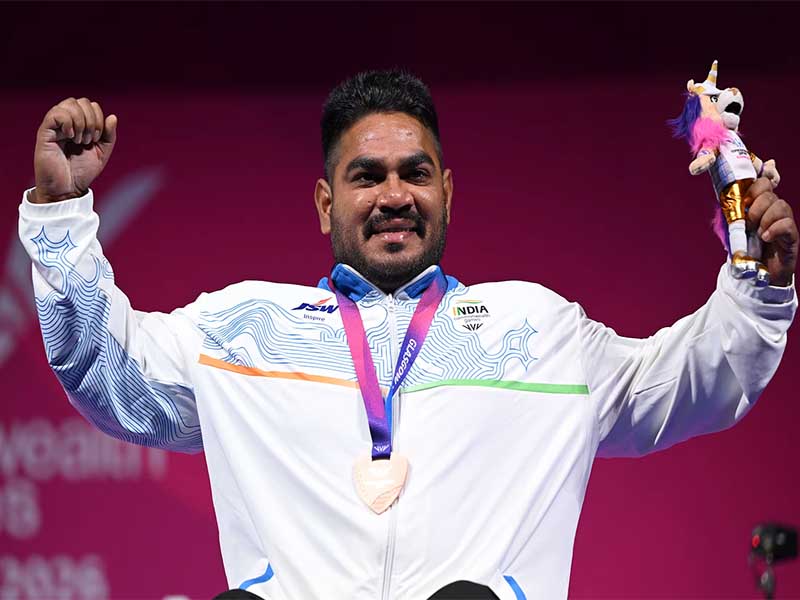 cwg 2026 para powerlifting jhandu kumar bronze medal
